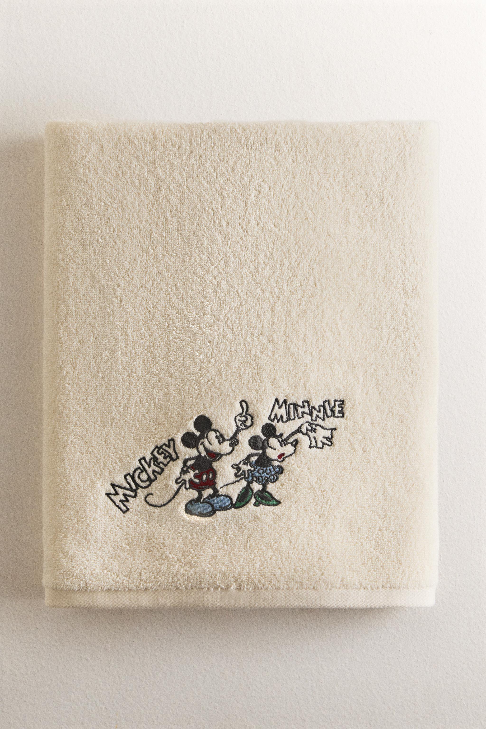 SERVIETTE DE BAIN ENFANT ÉPONGE MICKEY & MINNIE ©DISNEY